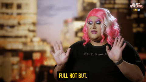 Full Hot But Drag Queen Reaction GIF