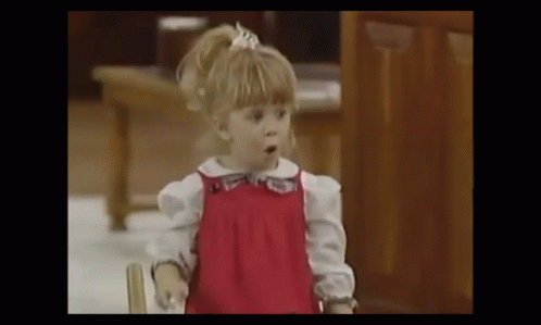 Full House Michelle Tanner Surprised Expression GIF