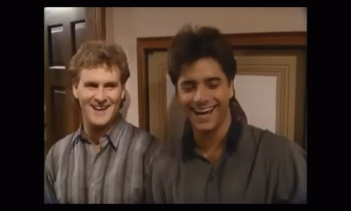 Laughing Full House Boys GIF