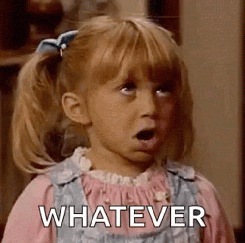 Full House Michelle Tanner Saying Whatever GIF