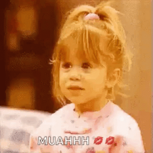 Full House Michelle Tanner Kiss GIF