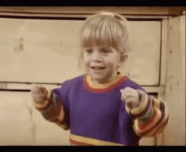 Full House Michelle Tanner Playing GIF