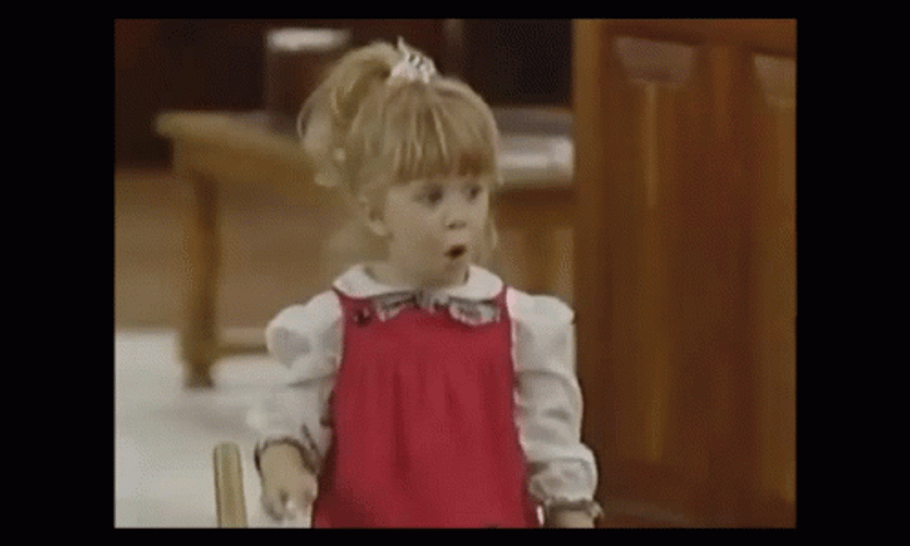 Full House Michelle Tanner Surprised Expression GIF