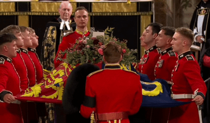 Full Military Honors Funeral Queen Elizabeth GIF