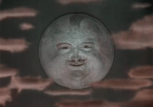 Full Moon Funny Wink GIF