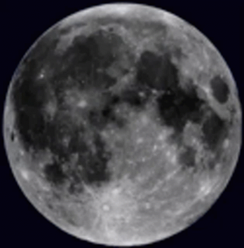 Full Moon in Black and White