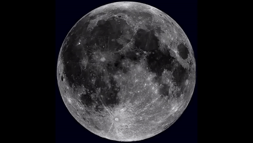 Full Moon in Black and White