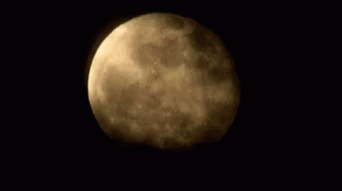 Full Moon In Night Sky GIF