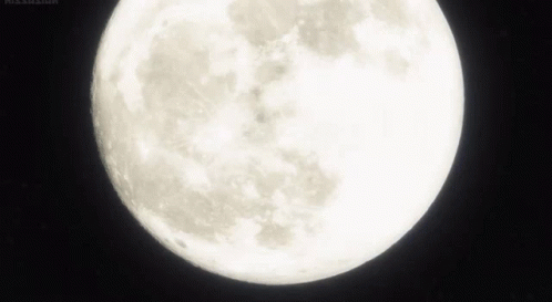 Full Moon In Night Sky With PlayStation Logo GIF