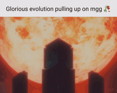 Full Moon with Glorious Evolution Text