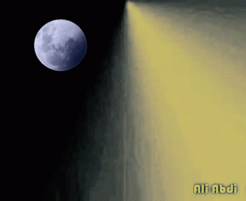 Full Moon With Name Ali Abdi GIF