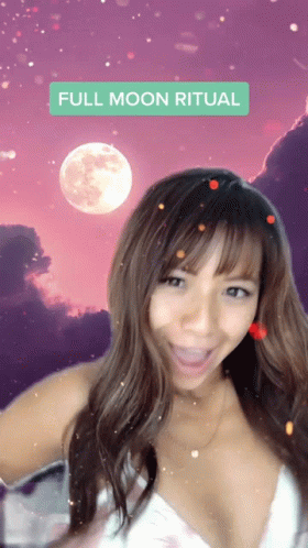 Full Moon Woman Ritual GIF