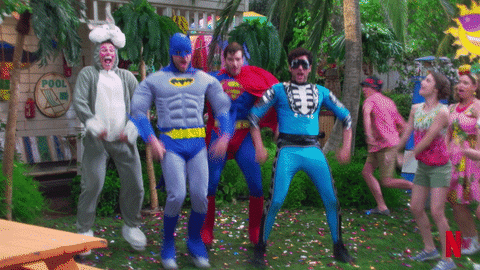 Fuller House Costume Party GIF