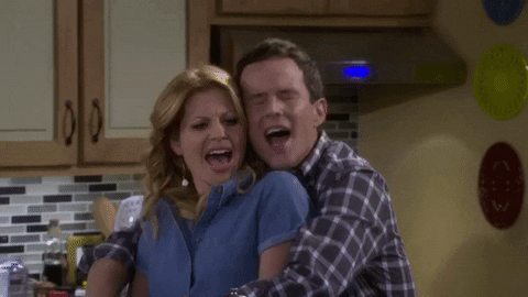 Fuller House Hugging Couple GIF