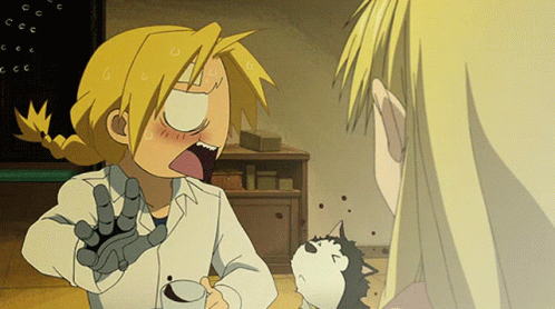 Fullmetal Alchemist Edward Elric Frantic GIF