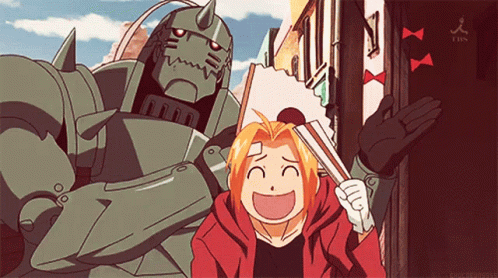 Fullmetal Alchemist Happy Edward Ulric Laughing GIF