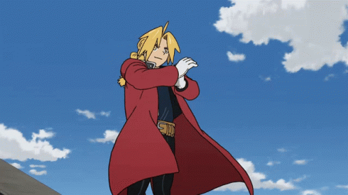 Fullmetal Alchemist Edward Elric Wielding Sword GIF