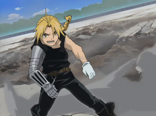 Fullmetal Alchemist Edward Ulric Massive Lightning Strike GIF