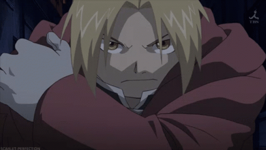 Fullmetal Alchemist Edward Elric Face Reveal GIF