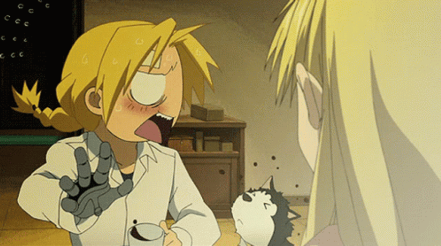 Fullmetal Alchemist Edward Elric Frantic GIF