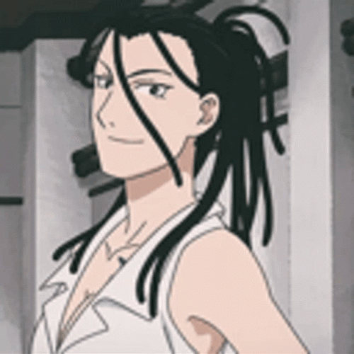 Fullmetal Alchemist Izumi Curtis Laughing GIF
