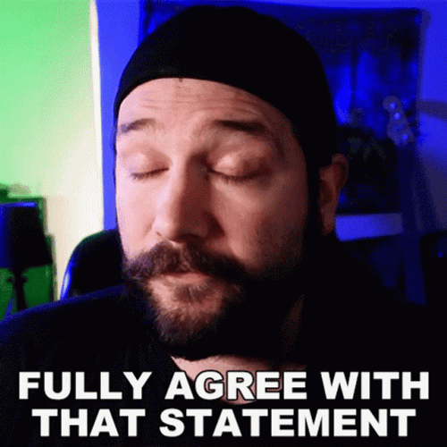Fully Agree With That Statement GIF
