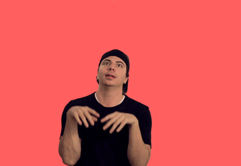 Fumble Man With Sloppy Hands GIF