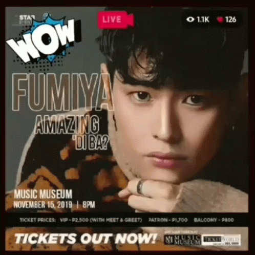 Fumiya's Amazing Di Ba Concert Poster