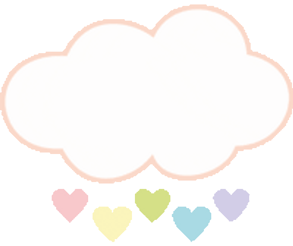 Fun Art Clouds Heart Animation GIF