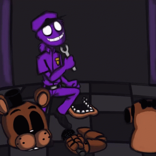 Fun Dance Purple Guy Dead Bear GIF