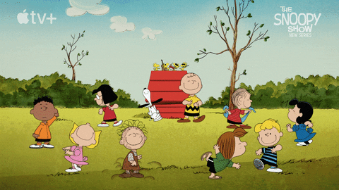 Fun Dancing Snoopy And Friends GIF