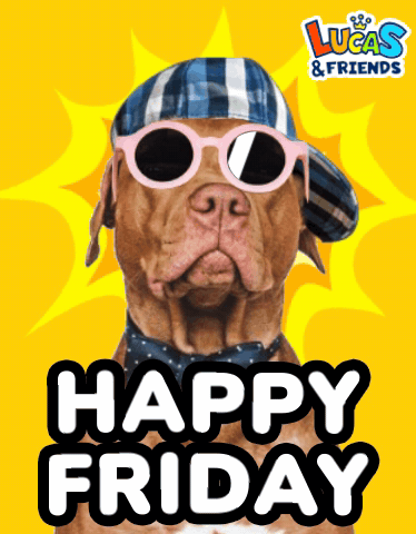 Fun Friday Cute Brown Dog GIF