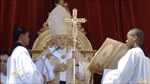 The Pope Leading Funeral Service GIF