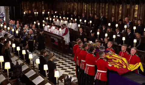 United Kingdom Solemn Funeral Service GIF