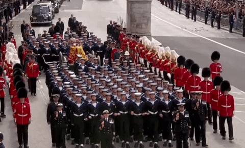 Queen Elizabeth Funeral March GIF