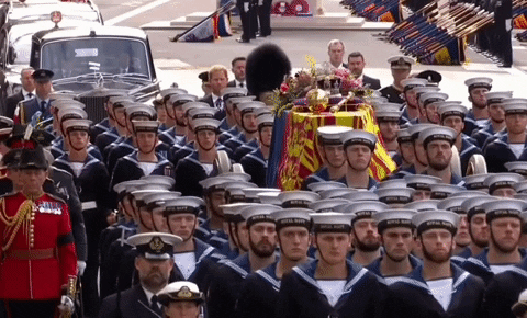 United Kingdom Military Funeral March GIF