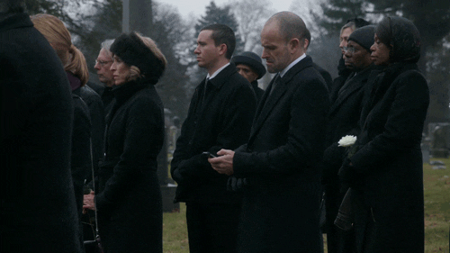 Somber Funeral Service Sherlock Film Snippet GIF
