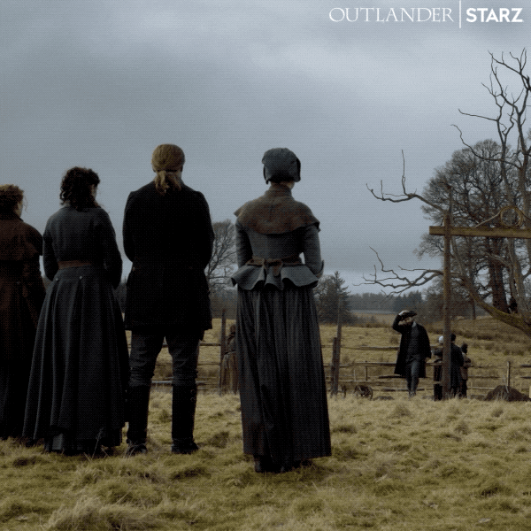 Funeral Scene Frasers Ridge Outlander GIF