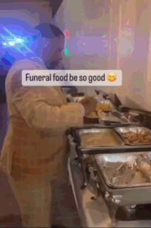 Funeral Food Be So Good Man In Suit GIF