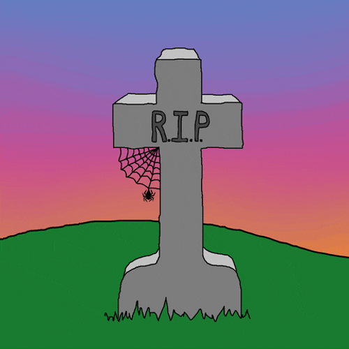 Funeral RIP Cemetery Cartoon GIF