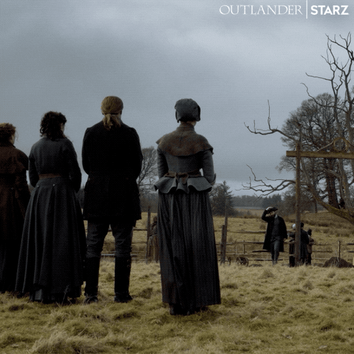 Funeral Scene Frasers Ridge Outlander GIF