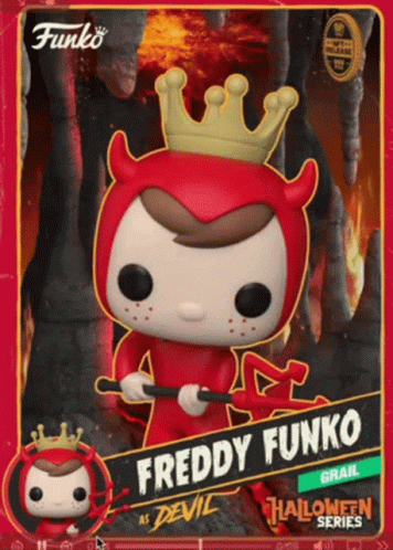 Funko Pop Freddy Devil With Crown GIF