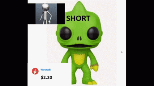 Funko Pop Lizard With Short GIF