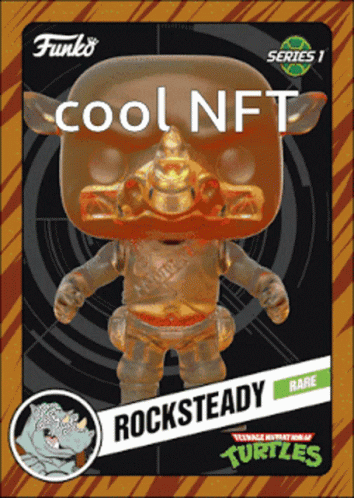 Funko Pop Rocksteady Teenage Mutant Ninja Turtles Series 1 GIF