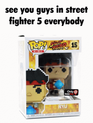 Funko Pop Ryu Street Fighter GIF