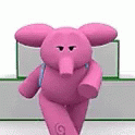 Funky Elephant Runway Walk GIF