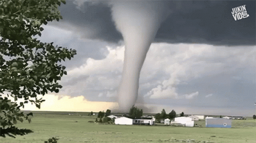 Funnel Shape Twister Touched Ground GIF