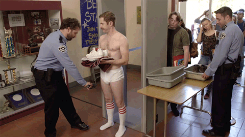 Funny Airport Security Stripping GIF