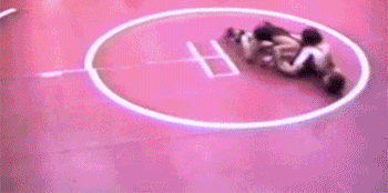 Funny Amateur Wrestling Match GIF