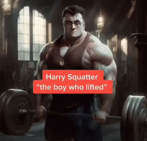 Funny And Muscular Harry Potter GIF